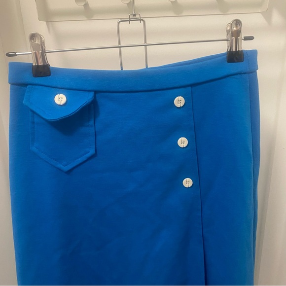 Vintage Catalina Blue A-Line Skirt - Picture 2 of 12